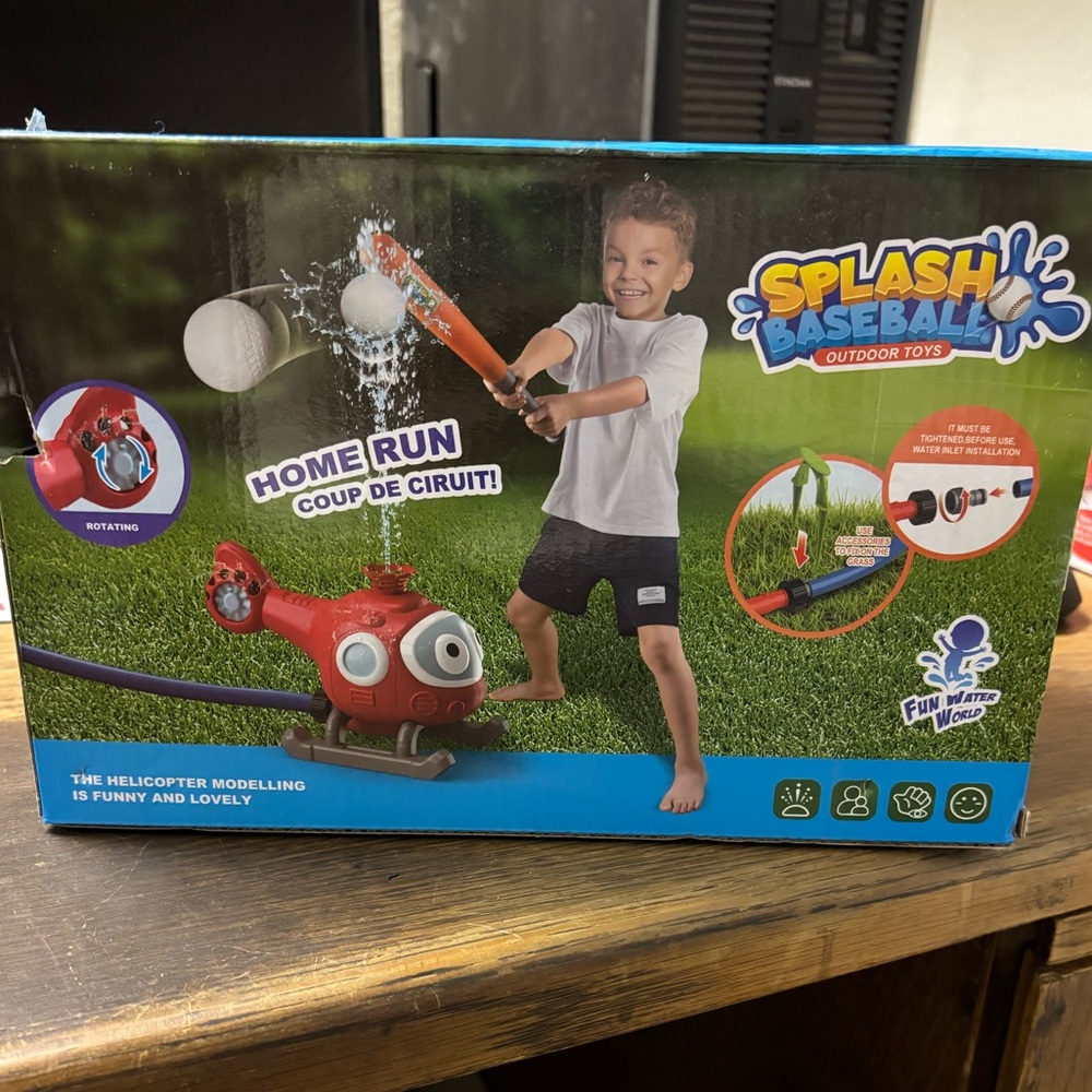 Splash Baseball Toy - Red